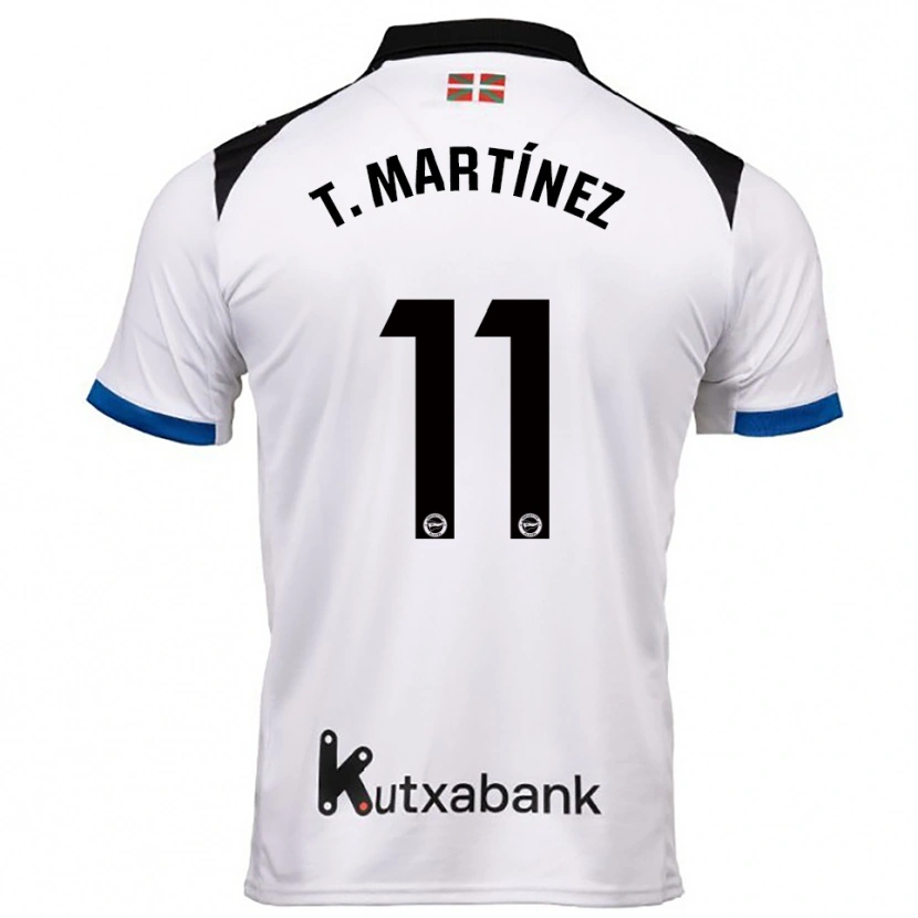 Danxen Kvinnor Toni Martínez #11 Vit Blå Bortatröja Matchtröjor 2025/26 Tröjor T-Tröja