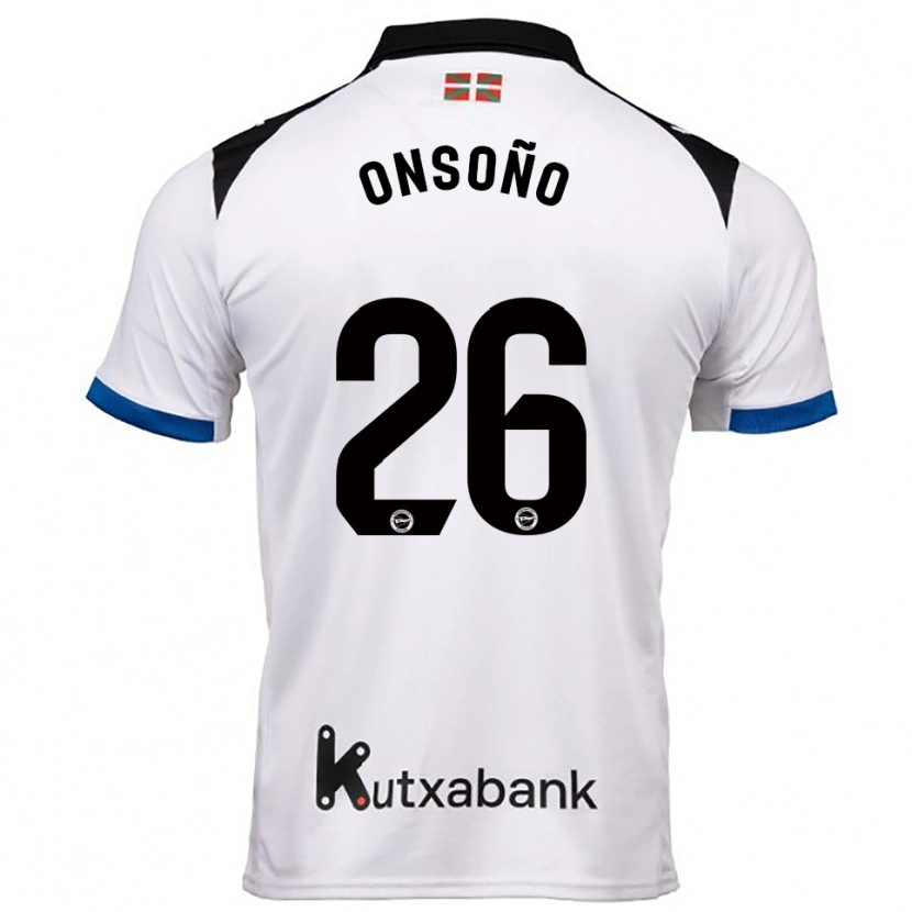 Danxen Kvinnor Lorea Onsoño #26 Vit Blå Bortatröja Matchtröjor 2025/26 Tröjor T-Tröja