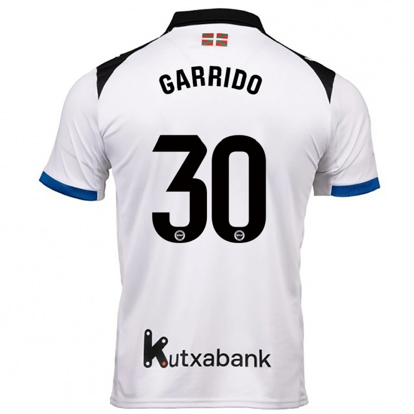 Danxen Kvinnor Iván Garrido #30 Vit Blå Bortatröja Matchtröjor 2025/26 Tröjor T-Tröja