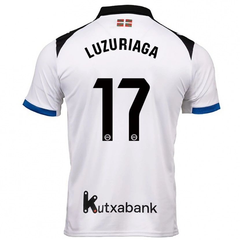 Danxen Kvinnor Judith Luzuriaga #17 Vit Blå Bortatröja Matchtröjor 2025/26 Tröjor T-Tröja