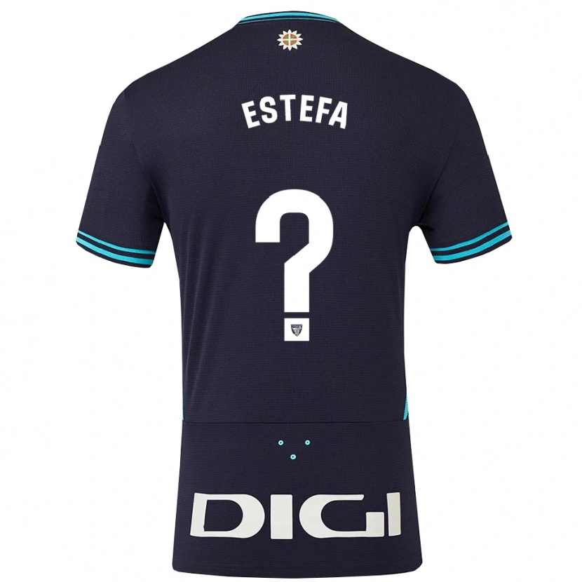 Danxen Kvinnor Alejandra Estefanía Díaz #0 Marinblå Himmelsblå Bortatröja Matchtröjor 2025/26 Tröjor T-Tröja