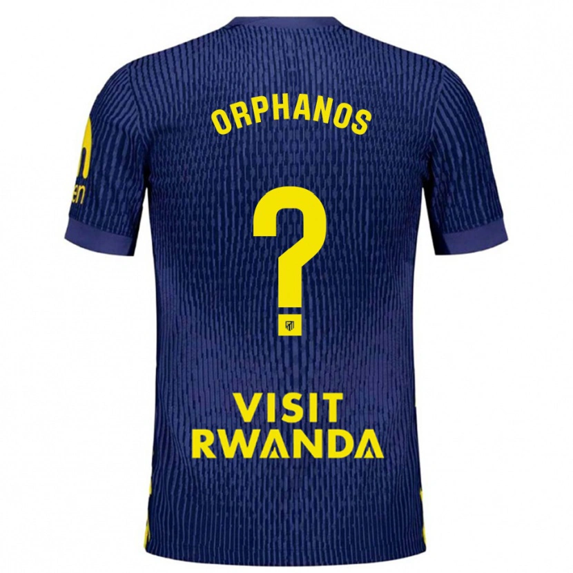 Danxen Kvinnor Stamatis Orphanos #0 Marinblå Gul Bortatröja Matchtröjor 2025/26 Tröjor T-Tröja