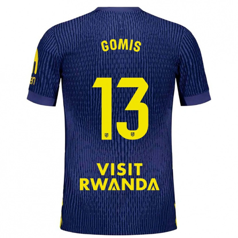 Danxen Kvinnor Antonio Gomis #13 Marinblå Gul Bortatröja Matchtröjor 2025/26 Tröjor T-Tröja