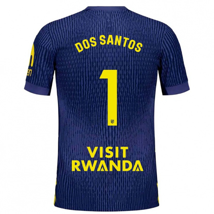 Danxen Kvinnor Alex Dos Santos #1 Marinblå Gul Bortatröja Matchtröjor 2025/26 Tröjor T-Tröja