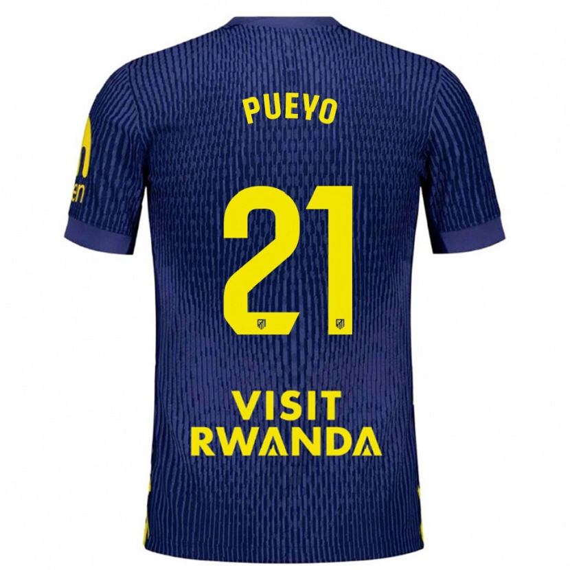 Danxen Kvinnor Jano Monserrate #21 Marinblå Gul Bortatröja Matchtröjor 2025/26 Tröjor T-Tröja