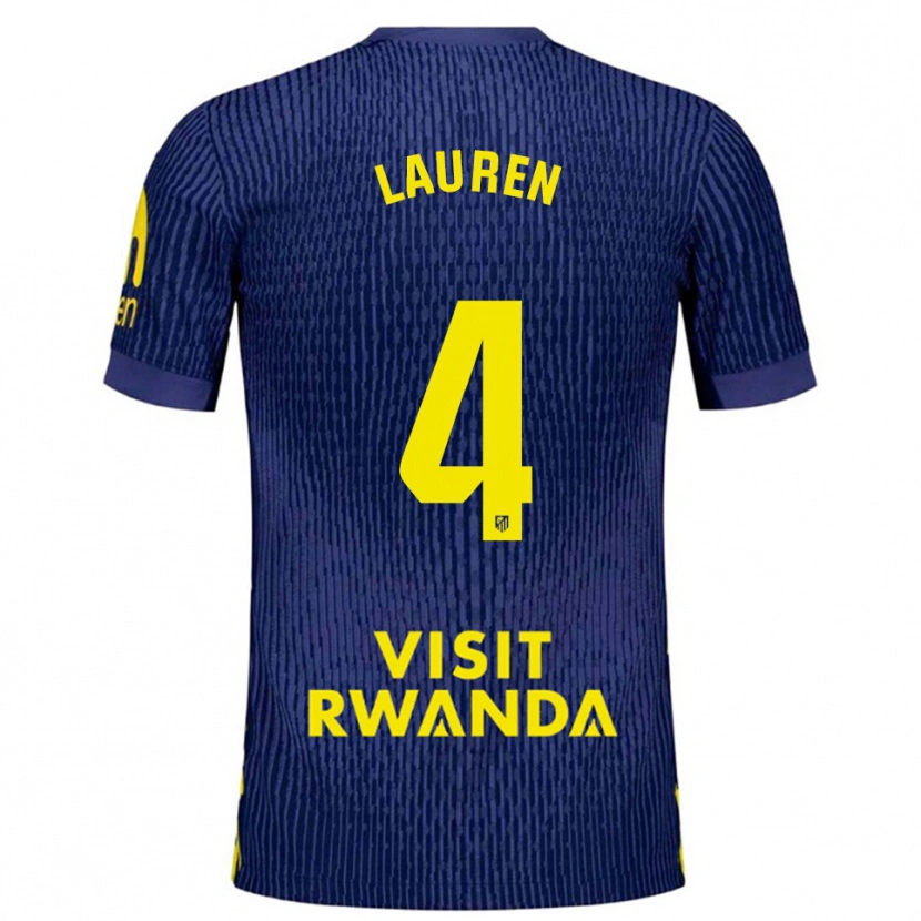 Danxen Kvinnor Lauren Eduarda Leal Costa #4 Marinblå Gul Bortatröja Matchtröjor 2025/26 Tröjor T-Tröja