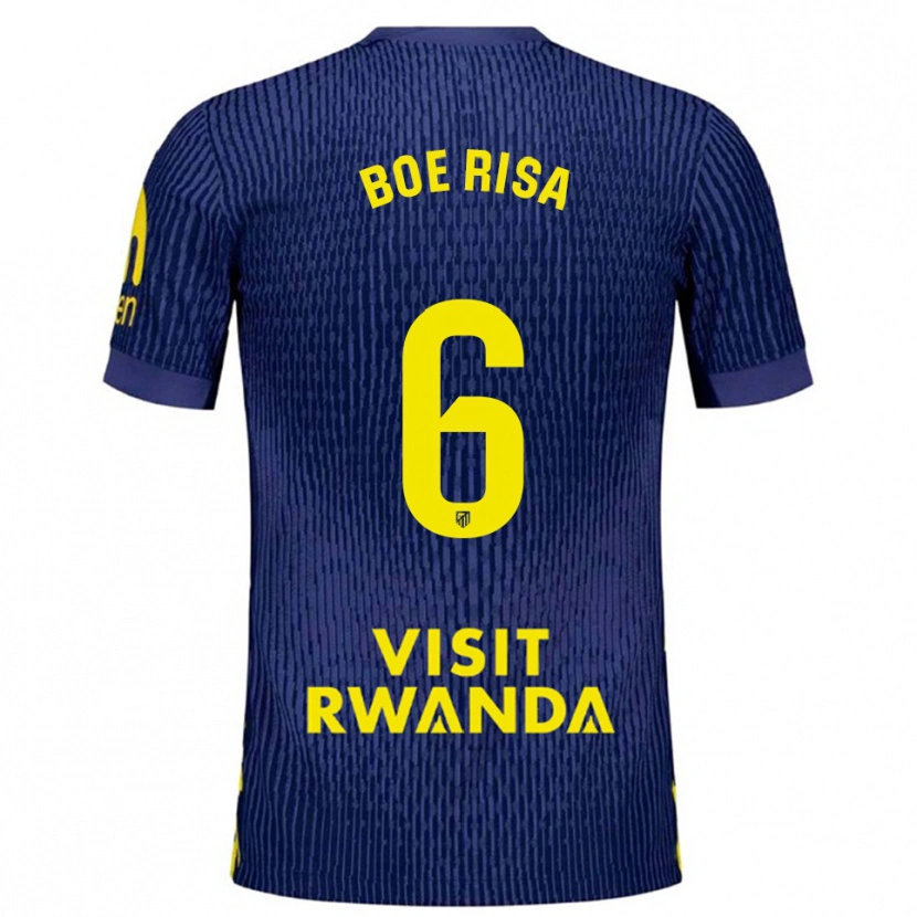 Danxen Kvinnor Vilde Bøe Risa #6 Marinblå Gul Bortatröja Matchtröjor 2025/26 Tröjor T-Tröja