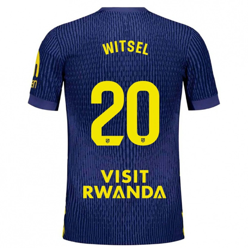 Danxen Kvinnor Axel Witsel #20 Marinblå Gul Bortatröja Matchtröjor 2025/26 Tröjor T-Tröja