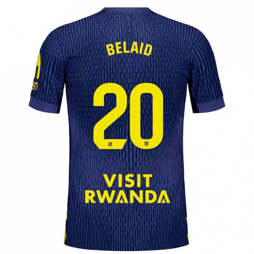 Danxen Kvinnor Rayane Belaid #20 Marinblå Gul Bortatröja Matchtröjor 2025/26 Tröjor T-Tröja