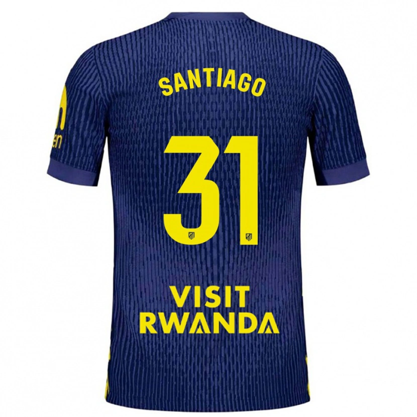 Danxen Kvinnor Abraham Santiago #31 Marinblå Gul Bortatröja Matchtröjor 2025/26 Tröjor T-Tröja