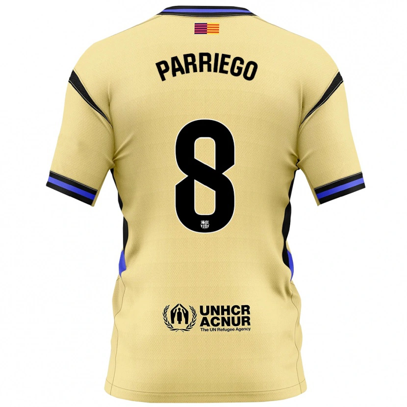 Danxen Kvinnor Marcos Parriego #8 Gul Svart Bortatröja Matchtröjor 2025/26 Tröjor T-Tröja