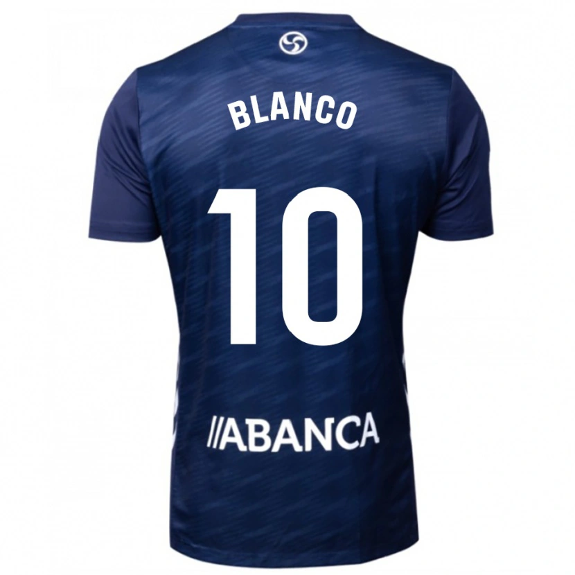 Danxen Kvinnor Raul Blanco #10 Marinblå Vit Bortatröja Matchtröjor 2025/26 Tröjor T-Tröja