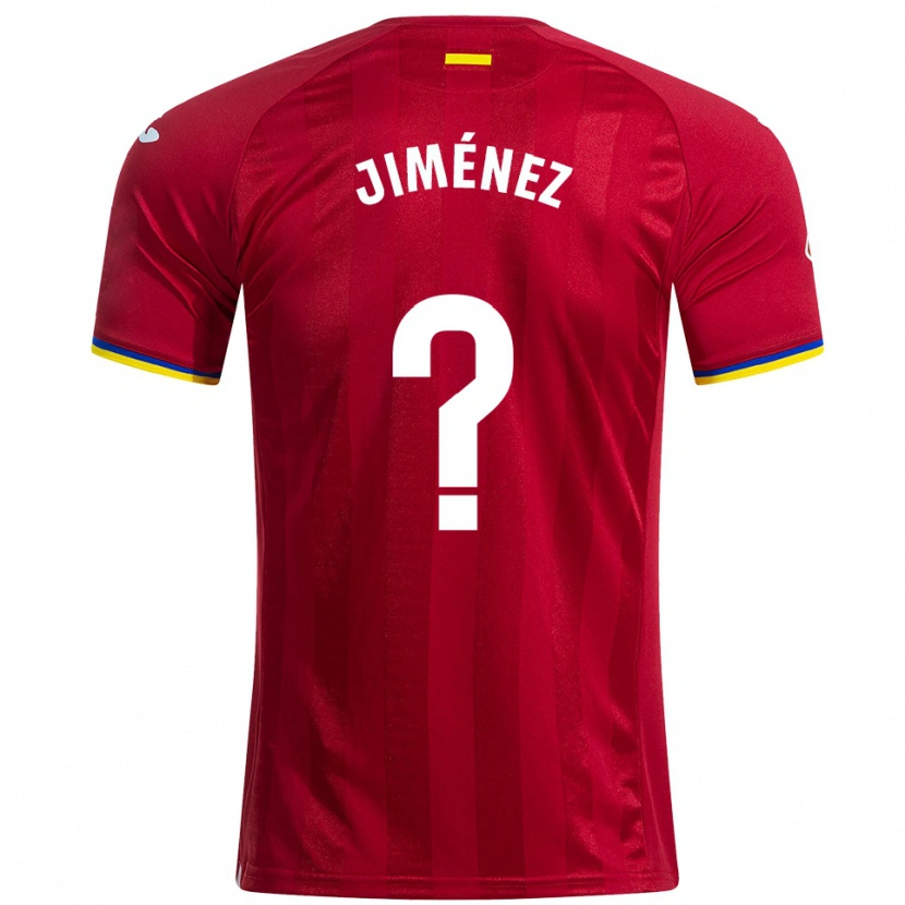 Danxen Kvinnor Javier Jiménez #0 Röd Gul Blå Bortatröja Matchtröjor 2025/26 Tröjor T-Tröja