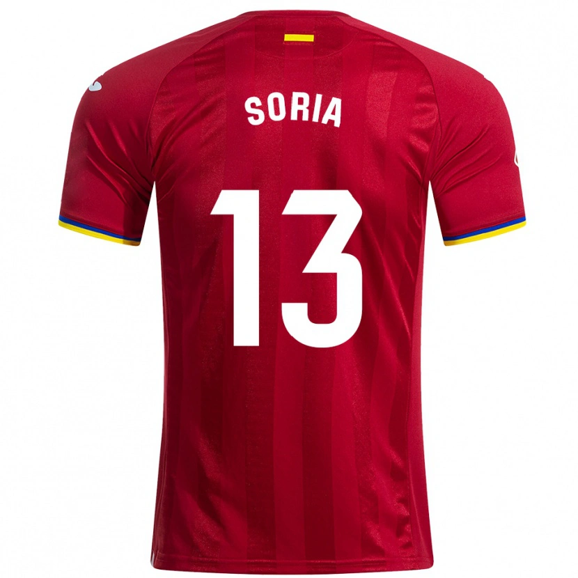 Danxen Kvinnor David Soria #13 Röd Gul Blå Bortatröja Matchtröjor 2025/26 Tröjor T-Tröja