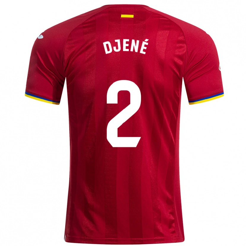 Danxen Kvinnor Djené #2 Röd Gul Blå Bortatröja Matchtröjor 2025/26 Tröjor T-Tröja