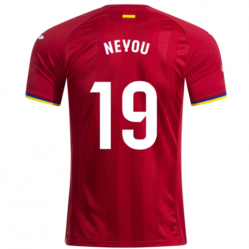 Danxen Kvinnor Yvan Neyou #19 Röd Gul Blå Bortatröja Matchtröjor 2025/26 Tröjor T-Tröja