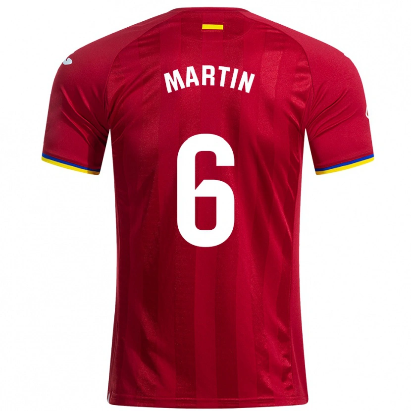 Danxen Kvinnor Mario Martín #6 Röd Gul Blå Bortatröja Matchtröjor 2025/26 Tröjor T-Tröja