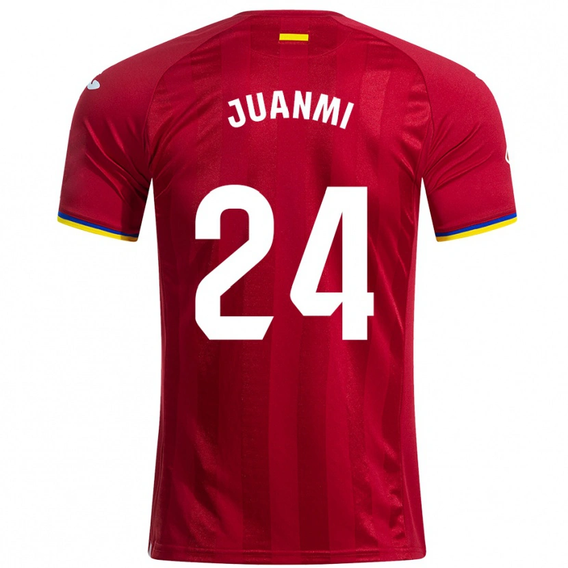 Danxen Kvinnor Juanmi #24 Röd Gul Blå Bortatröja Matchtröjor 2025/26 Tröjor T-Tröja