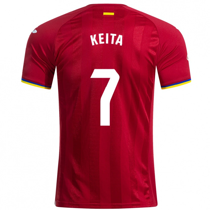 Danxen Kvinnor Abdoulaye Keita #7 Röd Gul Blå Bortatröja Matchtröjor 2025/26 Tröjor T-Tröja