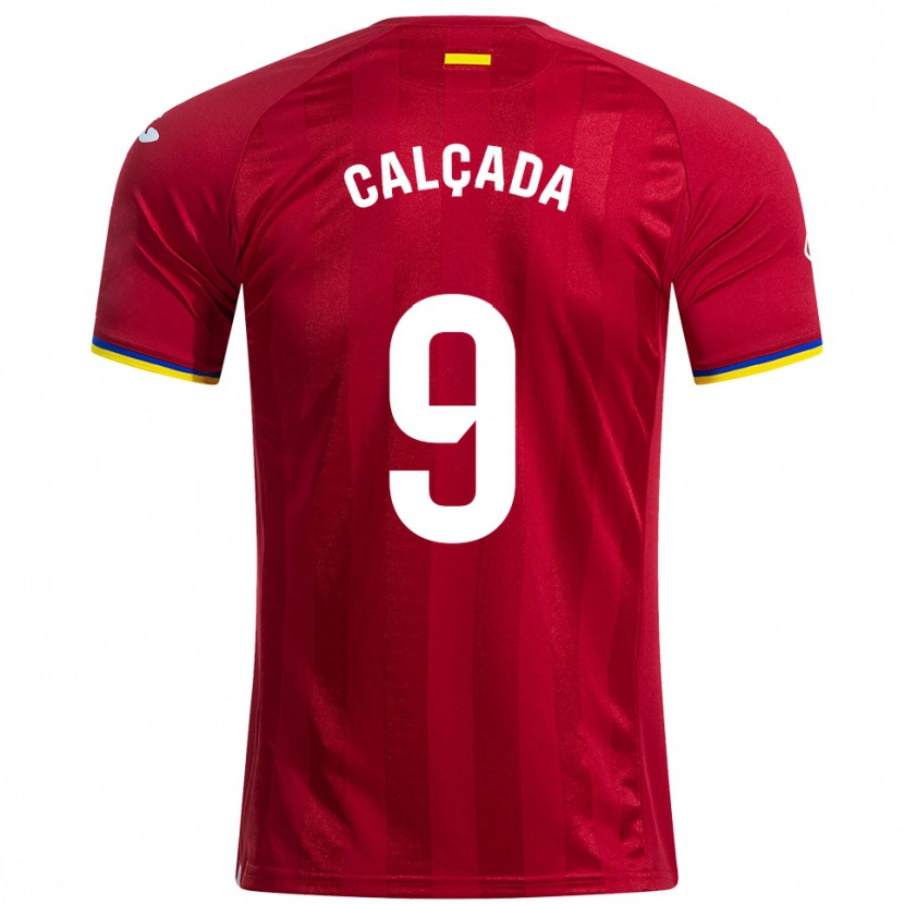 Danxen Kvinnor Gonzalo Calçada #9 Röd Gul Blå Bortatröja Matchtröjor 2025/26 Tröjor T-Tröja