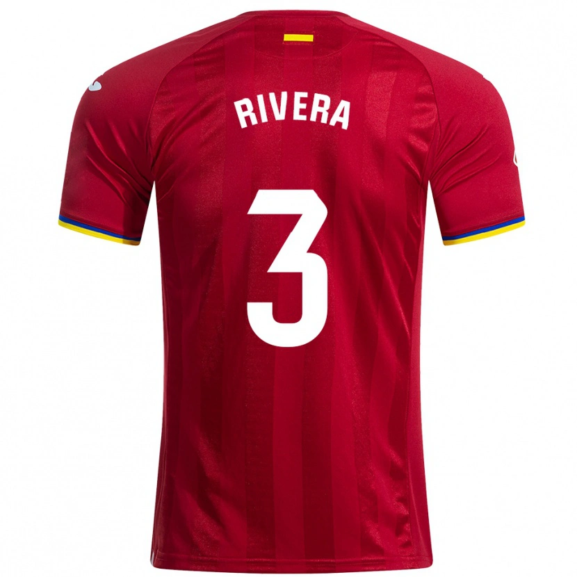 Danxen Kvinnor Gorka Rivera #3 Röd Gul Blå Bortatröja Matchtröjor 2025/26 Tröjor T-Tröja