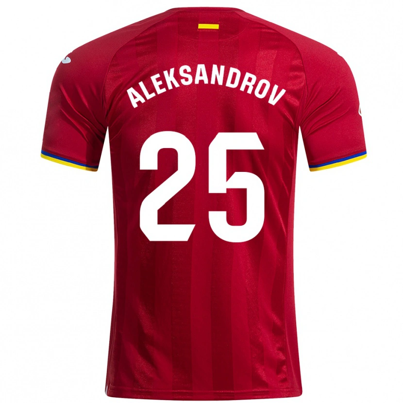 Danxen Kvinnor Mykyta Aleksandrov #25 Röd Gul Blå Bortatröja Matchtröjor 2025/26 Tröjor T-Tröja