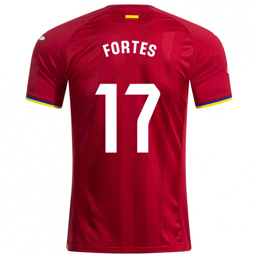 Danxen Kvinnor Joel Fortes #17 Röd Gul Blå Bortatröja Matchtröjor 2025/26 Tröjor T-Tröja