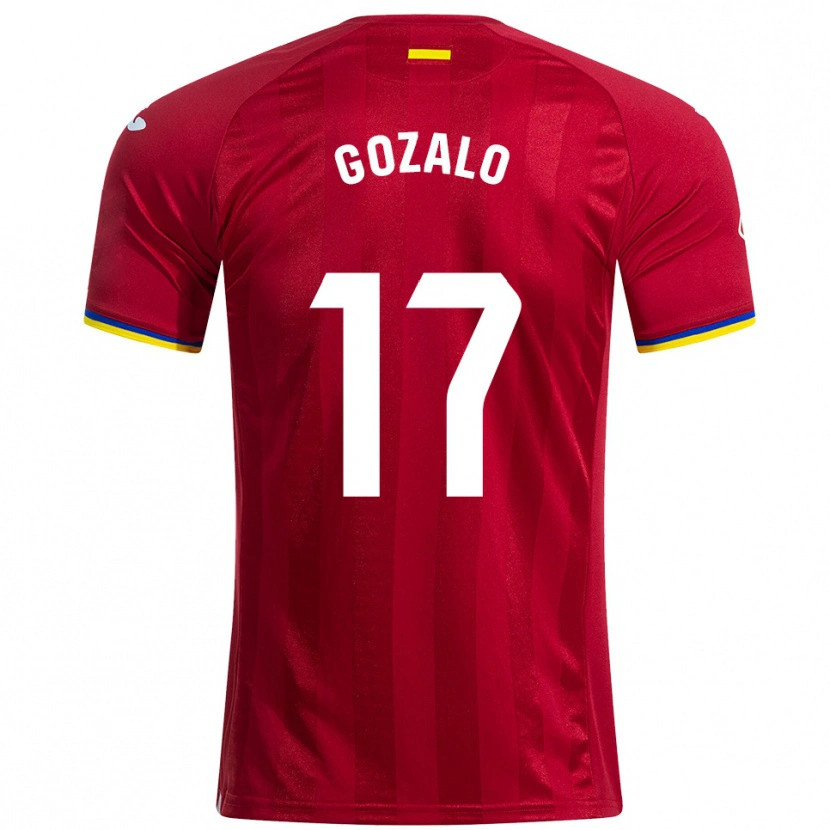 Danxen Kvinnor Marcos Gozalo #17 Röd Gul Blå Bortatröja Matchtröjor 2025/26 Tröjor T-Tröja