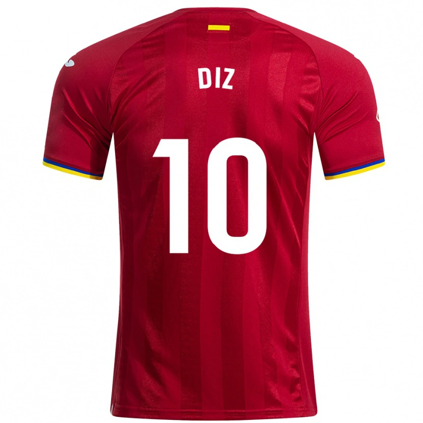 Danxen Kvinnor Rafa Diz #10 Röd Gul Blå Bortatröja Matchtröjor 2025/26 Tröjor T-Tröja