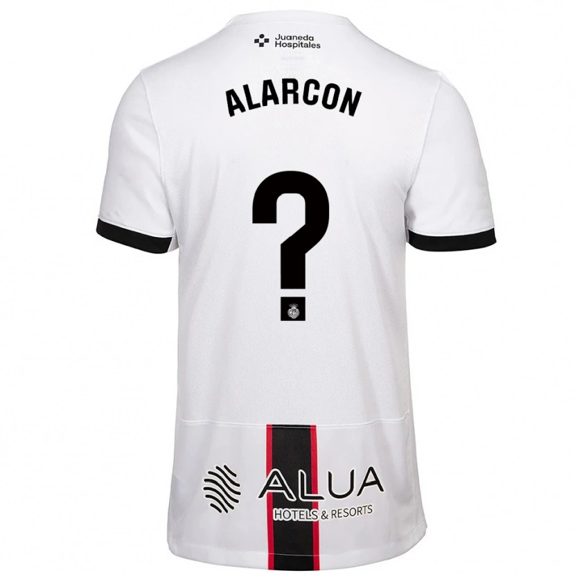 Danxen Kvinnor Raúl Alarcón #0 Vit Svart Bortatröja Matchtröjor 2025/26 Tröjor T-Tröja