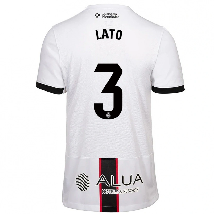 Danxen Kvinnor Toni Lato #3 Vit Svart Bortatröja Matchtröjor 2025/26 Tröjor T-Tröja
