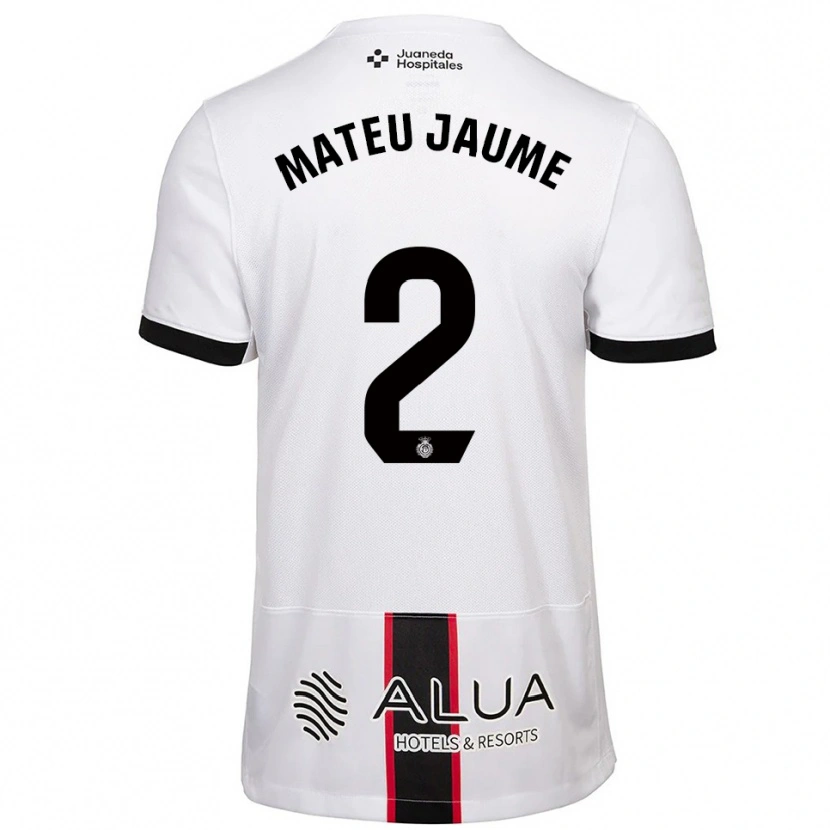 Danxen Kvinnor Mateu Morey #2 Vit Svart Bortatröja Matchtröjor 2025/26 Tröjor T-Tröja