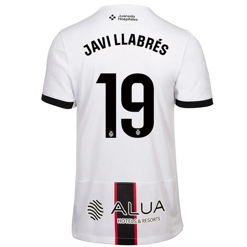 Danxen Kvinnor Javi Llabrés #19 Vit Svart Bortatröja Matchtröjor 2025/26 Tröjor T-Tröja