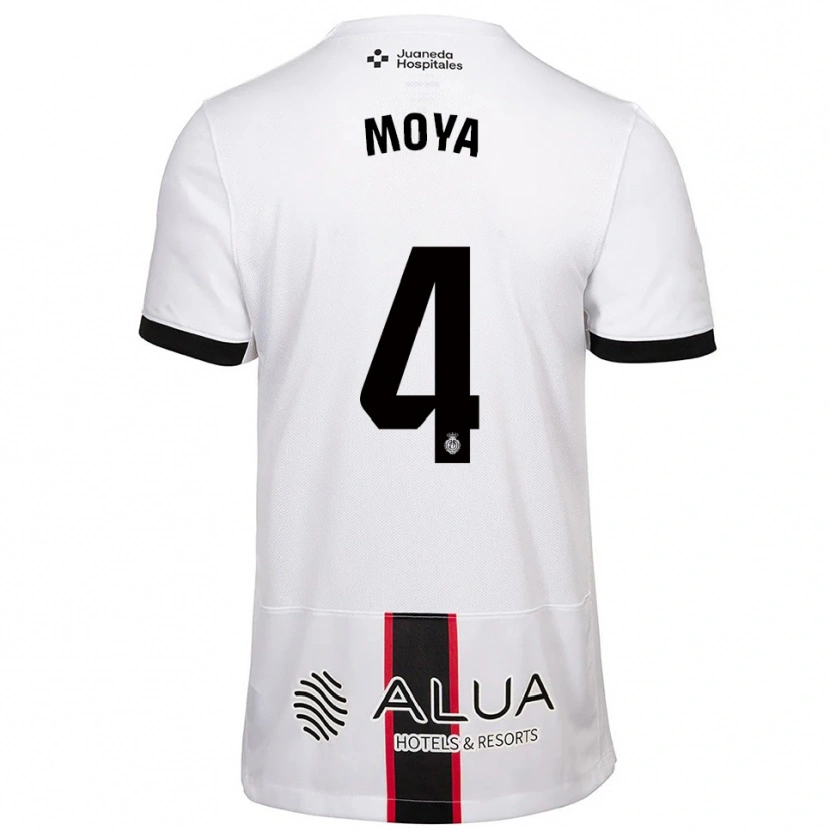 Danxen Kvinnor Pablo Moyá #4 Vit Svart Bortatröja Matchtröjor 2025/26 Tröjor T-Tröja