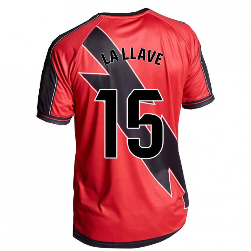 Danxen Kvinnor Kevin De La Llave #15 Röd Svart Bortatröja Matchtröjor 2025/26 Tröjor T-Tröja