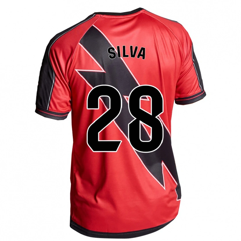 Danxen Kvinnor Santiago Silva #28 Röd Svart Bortatröja Matchtröjor 2025/26 Tröjor T-Tröja