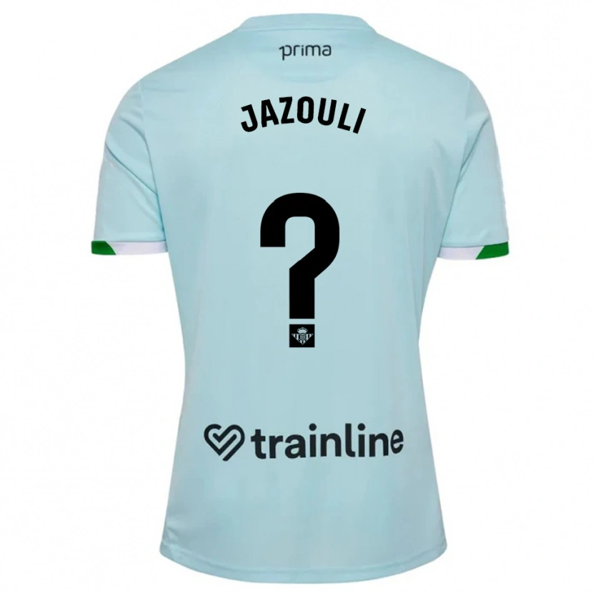 Danxen Kvinnor Mohamed Jazouli #0 Himmelsblå Grön Bortatröja Matchtröjor 2025/26 Tröjor T-Tröja