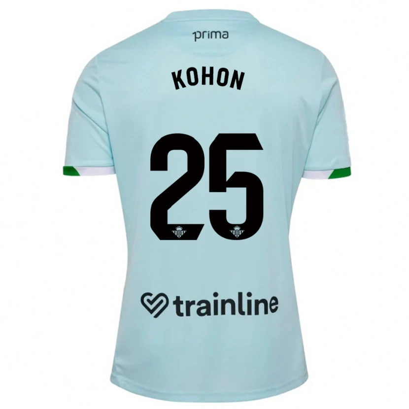 Danxen Kvinnor Rudy Kohon #25 Himmelsblå Grön Bortatröja Matchtröjor 2025/26 Tröjor T-Tröja