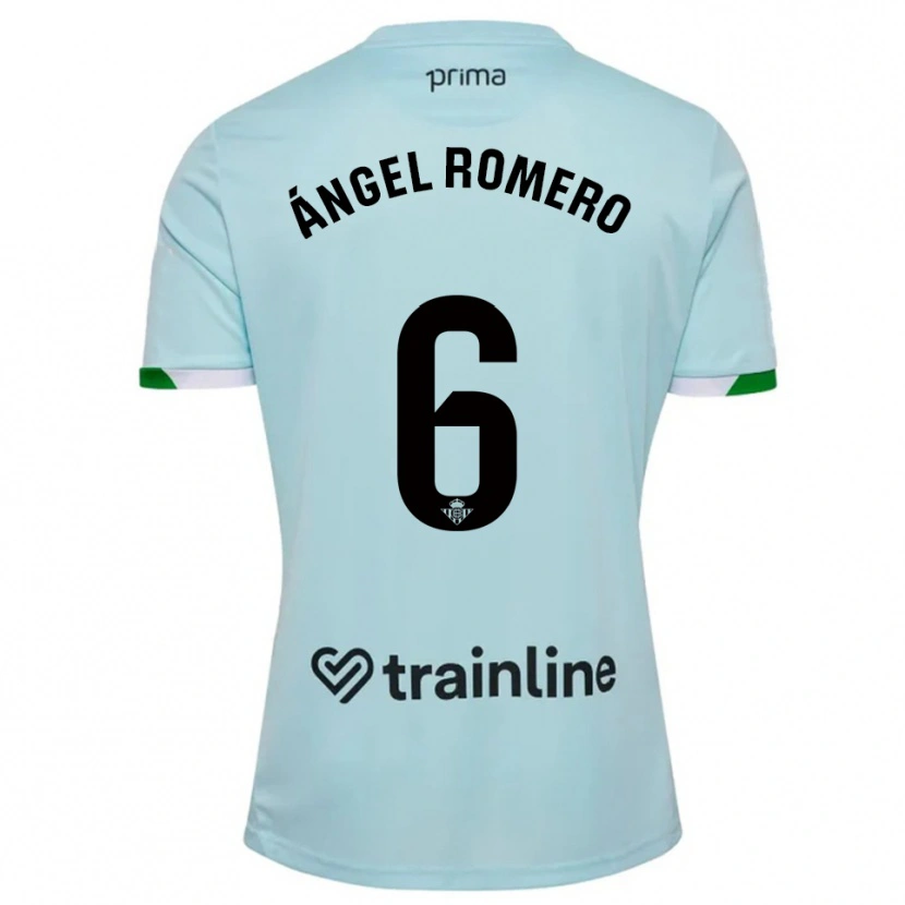 Danxen Kvinnor Miguel Ángel Romero #6 Himmelsblå Grön Bortatröja Matchtröjor 2025/26 Tröjor T-Tröja