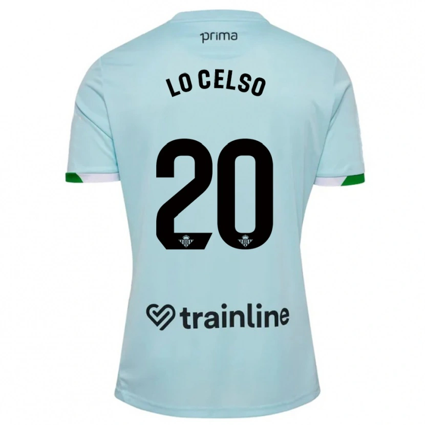 Danxen Kvinnor Giovani Lo Celso #20 Himmelsblå Grön Bortatröja Matchtröjor 2025/26 Tröjor T-Tröja