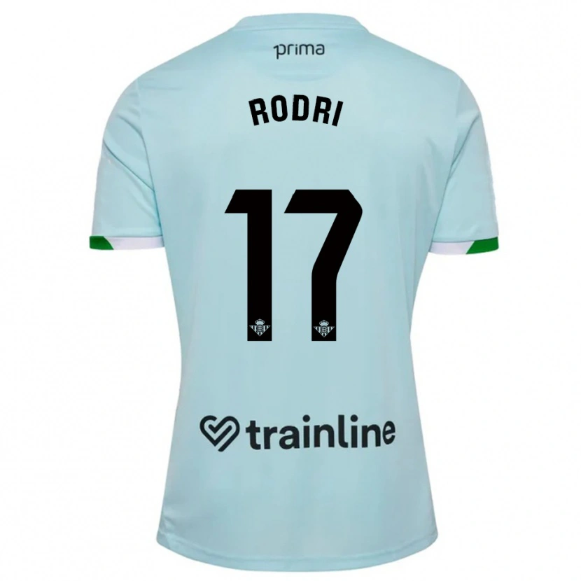 Danxen Kvinnor Rodri Sanchez #17 Himmelsblå Grön Bortatröja Matchtröjor 2025/26 Tröjor T-Tröja