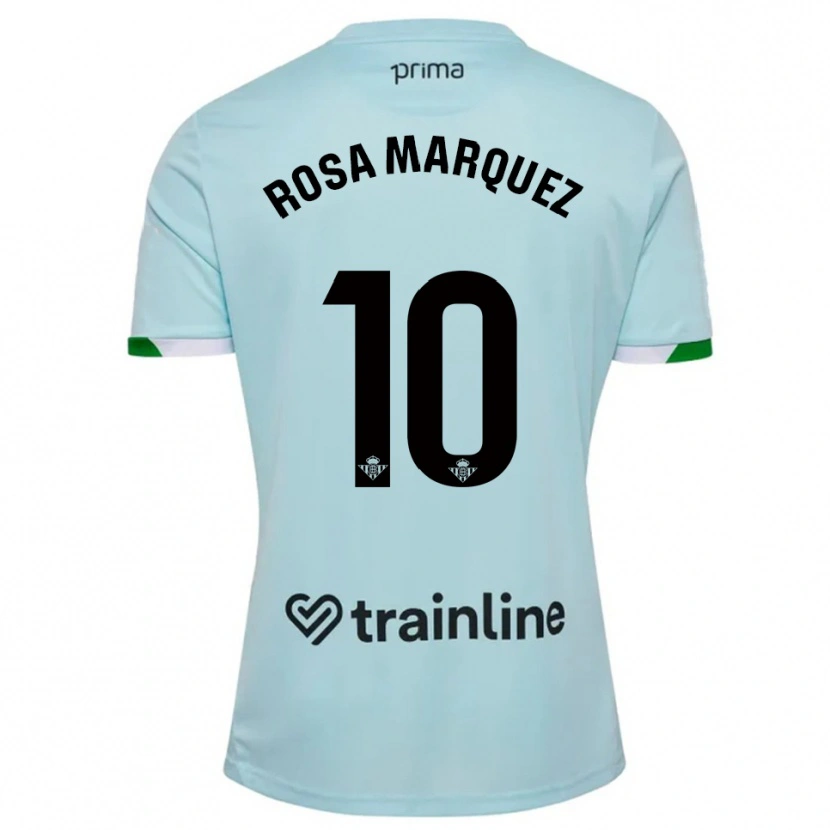 Danxen Kvinnor Rosa Márquez Baena #10 Himmelsblå Grön Bortatröja Matchtröjor 2025/26 Tröjor T-Tröja