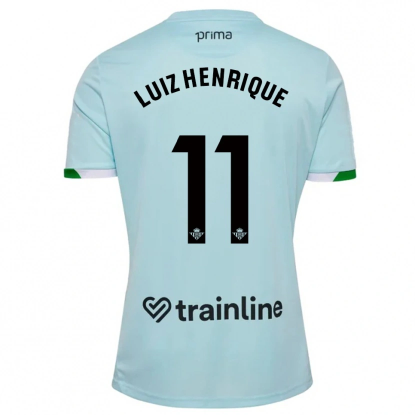 Danxen Kvinnor Luiz Henrique #11 Himmelsblå Grön Bortatröja Matchtröjor 2025/26 Tröjor T-Tröja