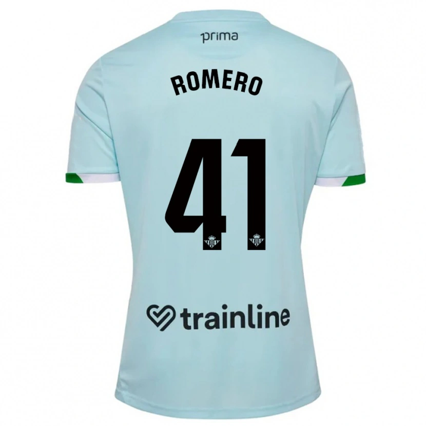 Danxen Kvinnor José Romero #41 Himmelsblå Grön Bortatröja Matchtröjor 2025/26 Tröjor T-Tröja