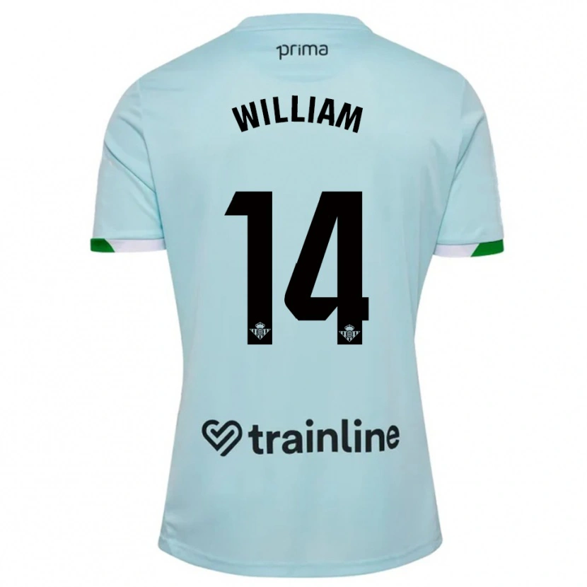 Danxen Kvinnor William Carvalho #14 Himmelsblå Grön Bortatröja Matchtröjor 2025/26 Tröjor T-Tröja