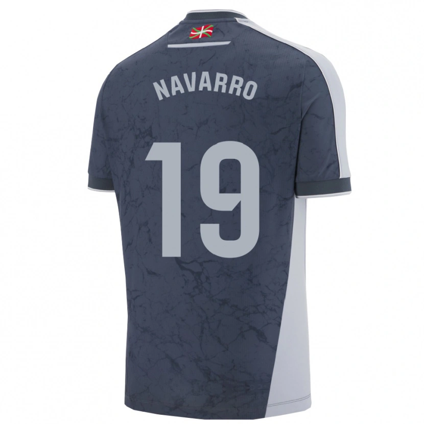 Danxen Kvinnor Lorena Navarro #19 Mörkblå Vit Bortatröja Matchtröjor 2025/26 Tröjor T-Tröja
