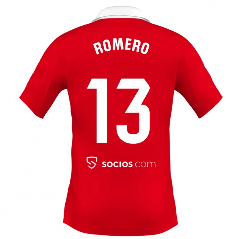 Danxen Kvinnor Rafael Romero #13 Röd Vit Grå Bortatröja Matchtröjor 2025/26 Tröjor T-Tröja