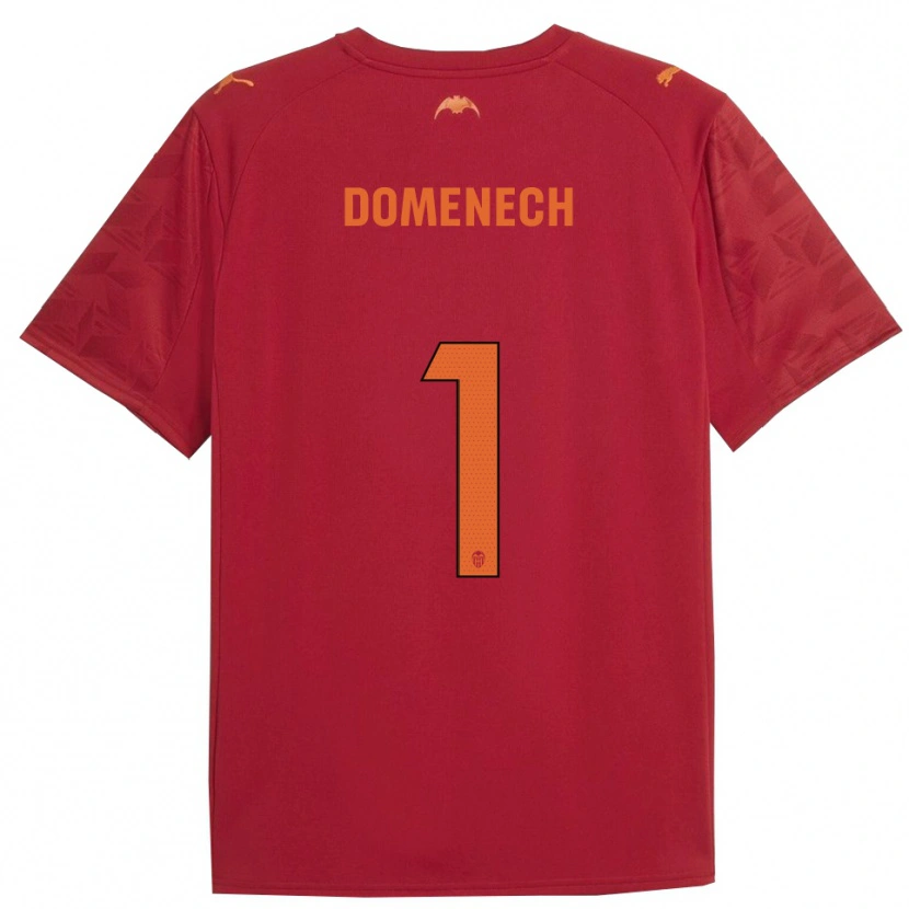 Danxen Kvinnor Jaume Domenech #1 Röd Orange Bortatröja Matchtröjor 2025/26 Tröjor T-Tröja