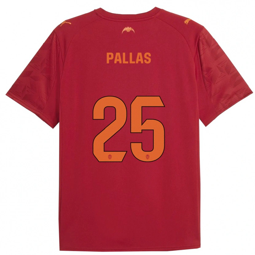 Danxen Kvinnor Nerea Pallas #25 Röd Orange Bortatröja Matchtröjor 2025/26 Tröjor T-Tröja