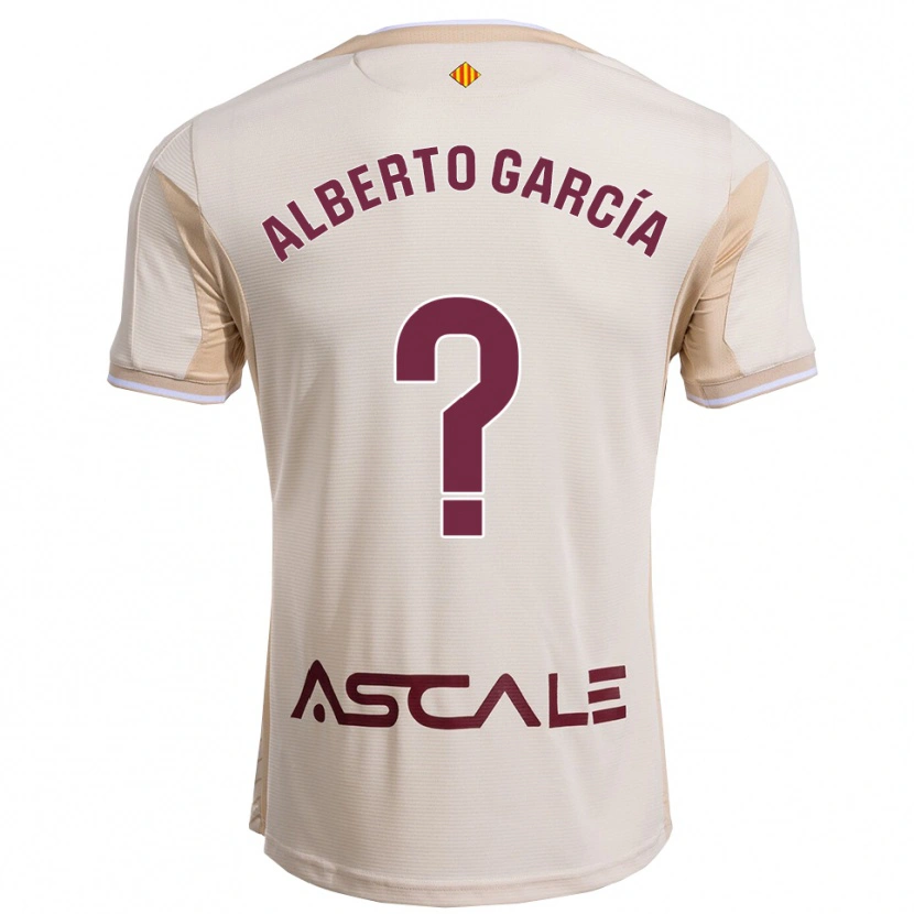 Danxen Kvinnor Alberto García #0 Off-White Bourgogne Bortatröja Matchtröjor 2025/26 Tröjor T-Tröja